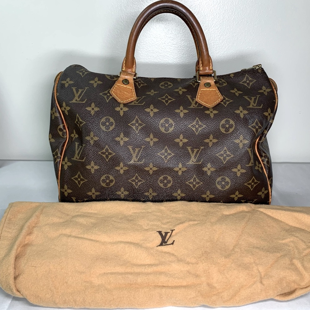SOLD! Vintage 1998 Louis Vuitton Speedy 30 Brown Monogram Canvas